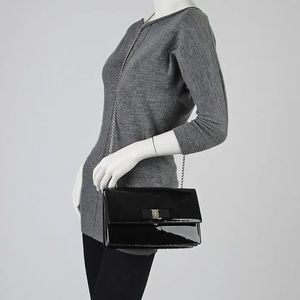 Ferragamo Ginny Patent Flap Bag